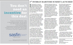 KZN Business Sense - 1ST Durban Maritime Summit Launched:PR and Media Communications