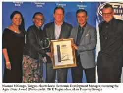 Standard Bank - Agriculture : Winner-Tongaat Hulett