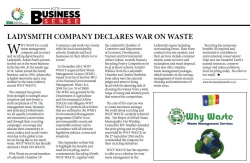 Aslam Patel: Why Waste - Ladysmith Company declares War on Waste