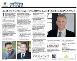 Cox Yeats - Attend A Critical Workshop : Law, Business And Labour