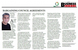 Cobus Oelofse - Bargaining council agreements 