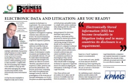 Brett Franklin:KPMG - Electronic Data And Litigation : Are You Ready?