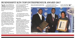 Calvin and Family - BusinessFIT KZN Top Entrepreneur Award 2017