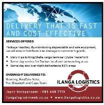 iLanga Logistics - Business Sense Vol2No1 Advert
