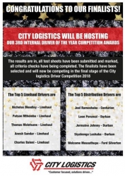 City Logistics Will Be Hosting Our 3rd Driver Of The Year Competition Awards