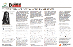 Claudia Aires - The Importance Of Financial Emigration