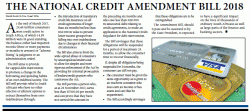 David Rosin - The National Credit Amendment Bill 2018