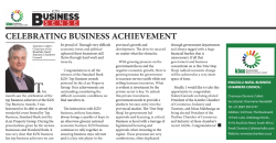 Dominic Collett - Chairman of the KwaZulu-Natal Business Chambers Council : Celebrating Business Achievement    