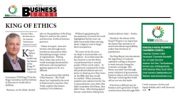 King of Ethics - Dominic Collett, the Chairman of the KwaZulu-Natal Business Chambers Council