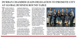 Durban Chamber Leads Delegation To Promote City At Global Business Round Table