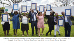 EThekwini Municipality and Invest Durban presented with eight prestigious awards at annual PMR.africa KwaZulu-Natal Province Business Excellence Awards Ceremony
