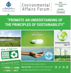 Durban Chamber - Environmental Affairs Forum: Building an iconic reputation as a green city