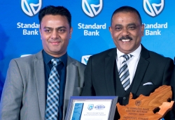 Hameed Noormahomed, Standard Bank Retail and Business Banking: Central Region Head KZN and Colin Naidoo, Senior Manager Corporate Affairs, KSIA