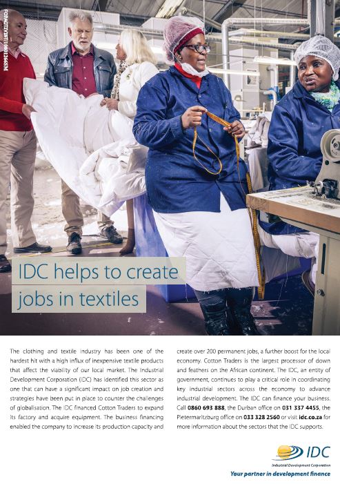IDC helps to create jobs in textiles