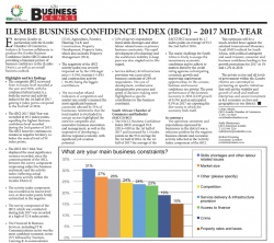 Ilembe Business Confidence Indes (IBCI) - 2017 Mid-Year