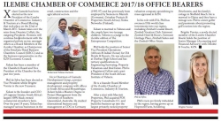 Ilembe Chamber of Commerce 2017/18 Office Bearers