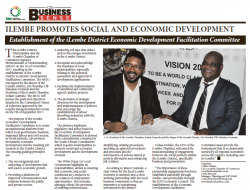 Ilembe Promotes Social And Economic Development