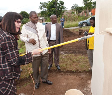 Sukuma Sakhe programme; Imbali area; KwaZulu-Natal Premier; Dr Zweli Mkhize along with Ms Ina Cronj�; MEC for Finance