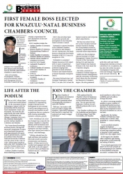 Judith Nzimande - First female boss elected for KwaZulu-Natal Business Chambers Council