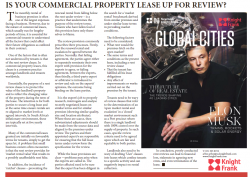 Knightfrank - Is Your Commercial Property Lease Up For Review?