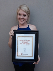 Corobrik - Lana Bramley wins the University of the Free State regional Corobrik Architectural Student of the Year Awards