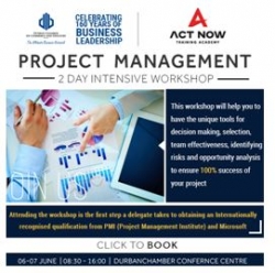 Durban Chamber - Learn how to implement and use project management skills effectively