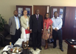 Left to Right : Mr. Irvin Mogale, Ms. Deborah Ewing,Mr. Mike Mabuyakhulu, Ms. Fikile Mngomezulu, Mr. Skhumbuzo Mpanza                      