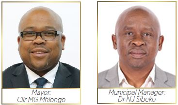 The City of uMhlathuze Mayor:Cllr MG Mhlongo and Municipal Manager:Dr NJ Sibeko