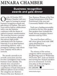 Minara Chamber - Business Recognition Awards And Gala Dinner