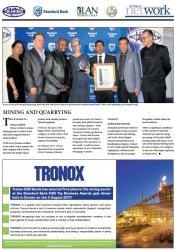 KZN Top Business Awards 2017 : Mining and Quarrying : THE WINNER IS Tronox Limited