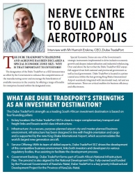 Nerve Centre to Build An Aerotropolis : Interview with Mr Hamish Erskine, CEO, Dube TradePort - Pivot