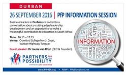 Partners for Possibility - PFP Information Session