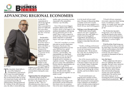 Pat Moodley - Advancing Regional Economies
