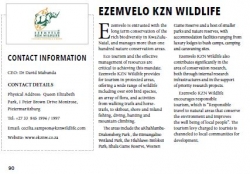 Public Entities : Ezemvelo KZN Wildlife - Pivot