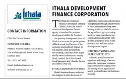 Public Entities : Ithala Development Finance Corporation - Pivot