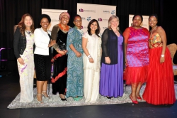 BWA:Winners of the 2015 Regional Business Achiever Awards:Farzana Mall,Zanele Dlamini, Gcina Mphlope,Thuli Galelekile,; Dr. Akashni Maharaj,Julie Hay,Vuyiwe Tsako, Mpume Langa