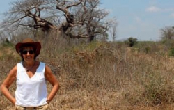 Illovo:PICTURED is the founder of the Trust, Ruth Markus (see: http://www.ameca.org.uk/), who is standing to the left of the donated community land on which the clinic is to be built.
