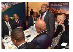 Mec Sihle Zikalala addressed the Brand SA gala dinner at the WEF in davos