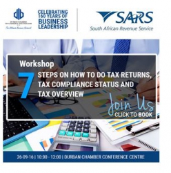 Durban Chamber - SMME TAX Overview Workshop: 26 September 2016
