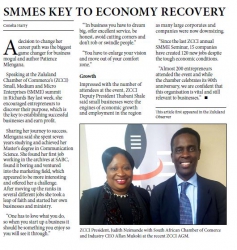 SMMEs Key to Economy Recovery - Conelia Harry 