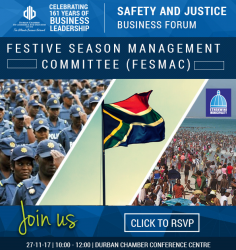 Durban Chamber - Safety and Justice Business Forum - 27 November