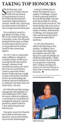 Taking Top Honours -Stella Khumalo, chief executive of uShaka Marine World