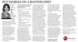 Tanya Tosen - Put Payroll On A Banting Diet