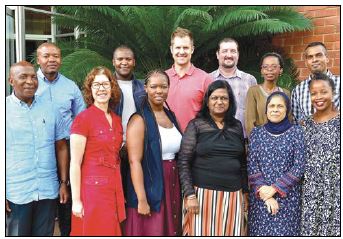 The 2019 cohort of Local Economic Development Champions with Professor Shahida Cassim (blue scarf )