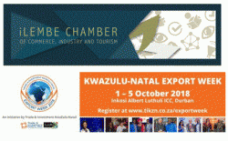 Ilembe Chamber - Think Global: KZN the African Trade Hub, KZN Export Week 1 - 5 October 2018