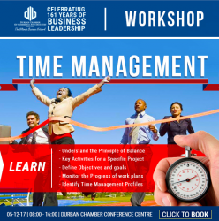 Durban Chamber - Learn basic tricks on the effective use of Time Management skills