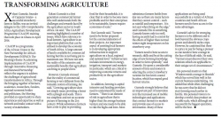 KZN Business Sense - TRANSFORMING AGRICULTURE