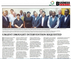 KZN Business Sense - Urgent drought intervention requested:J udith Nzimande, the president of the Zululand Chamber of Commerce and Industry (ZCCI)     