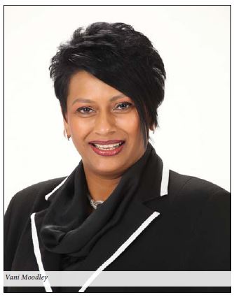 Chairman Women in Business Forum Durban Chamber of Commerce and Industry - Vani Moodley