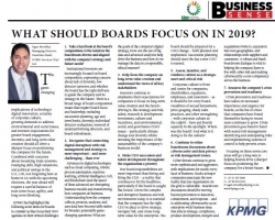 What Should Boards Focus On In 2019? - Ugen Moodley